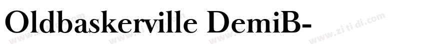 Oldbaskerville DemiB字体转换